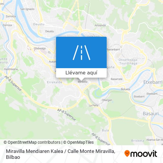 Mapa Miravilla Mendiaren Kalea / Calle Monte Miravilla