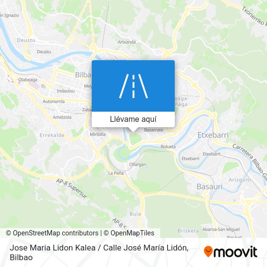 Mapa Jose Maria Lidon Kalea / Calle José María Lidón