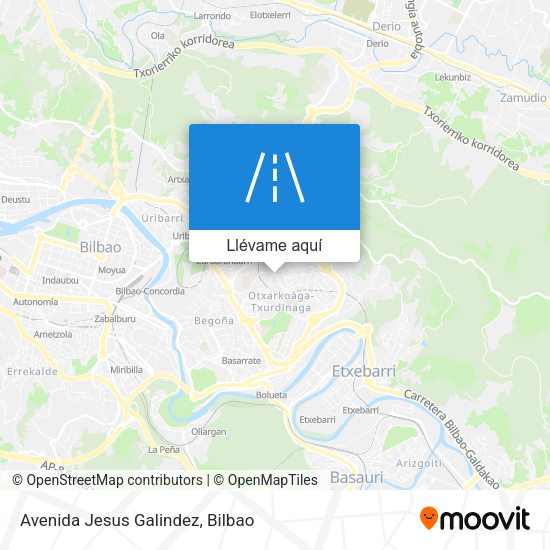 Mapa Avenida Jesus Galindez