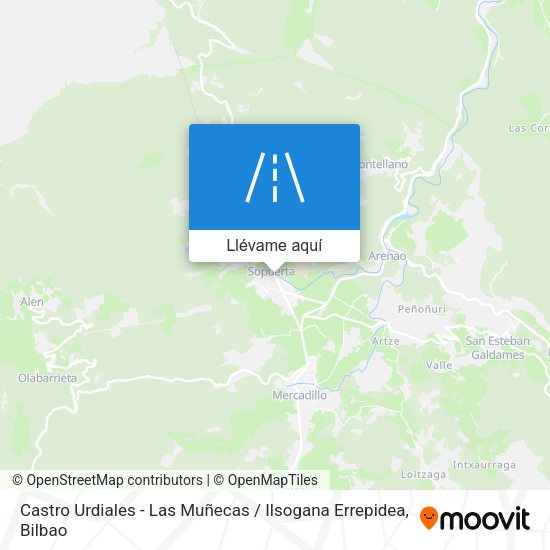 Mapa Castro Urdiales - Las Muñecas / Ilsogana Errepidea