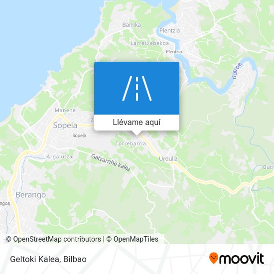 Mapa Geltoki Kalea