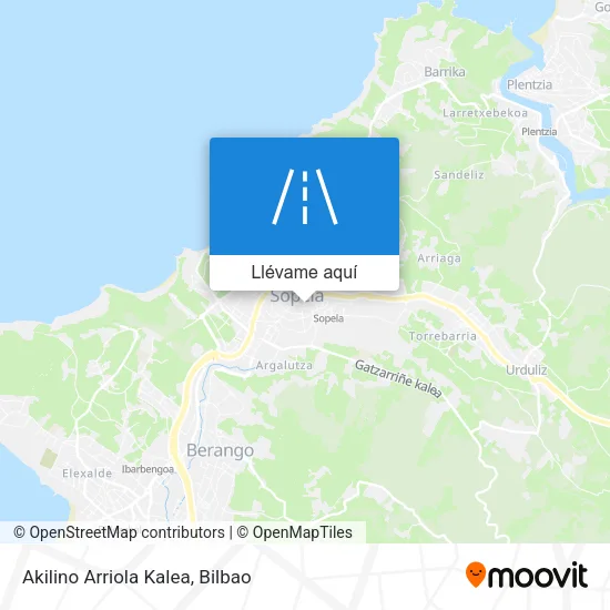 Mapa Akilino Arriola Kalea