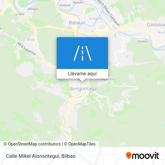 Mapa Calle Mikel Alonsótegui