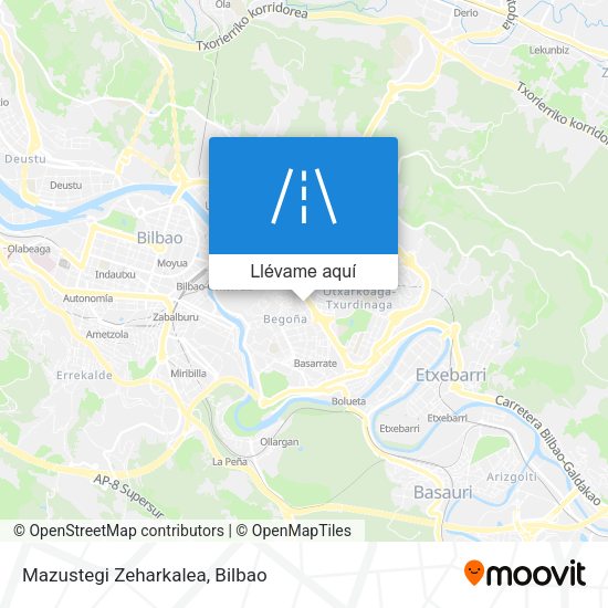 Mapa Mazustegi Zeharkalea