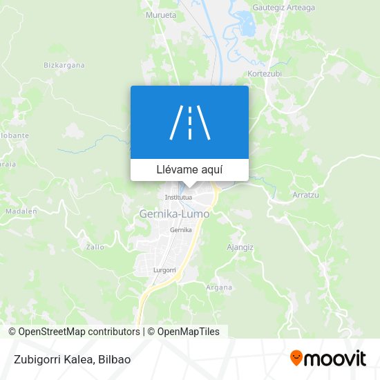 Mapa Zubigorri Kalea