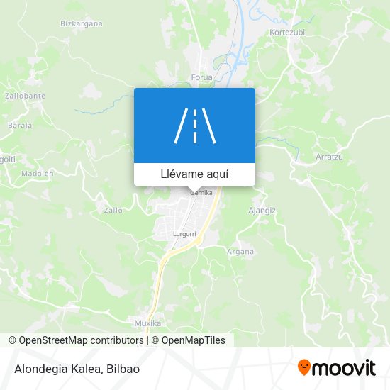 Mapa Alondegia Kalea