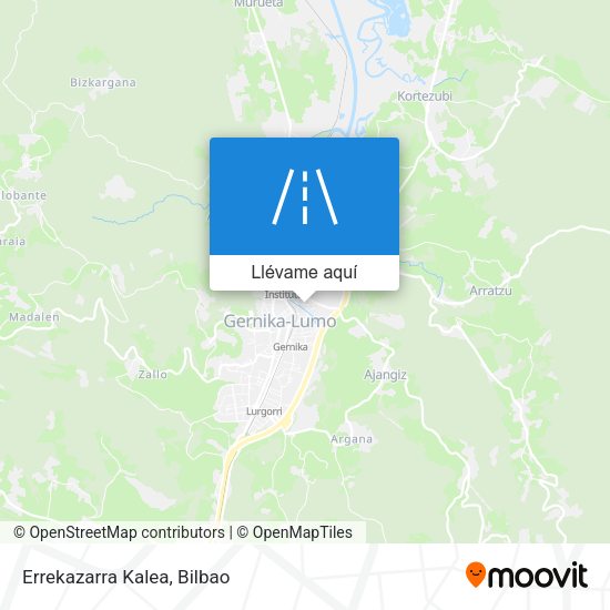 Mapa Errekazarra Kalea
