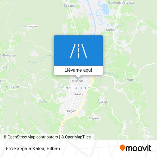 Mapa Errekaegala Kalea