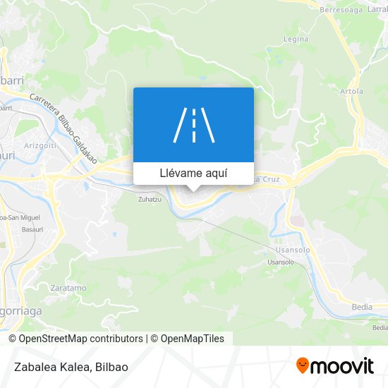 Mapa Zabalea Kalea