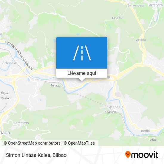 Mapa Simon Linaza Kalea