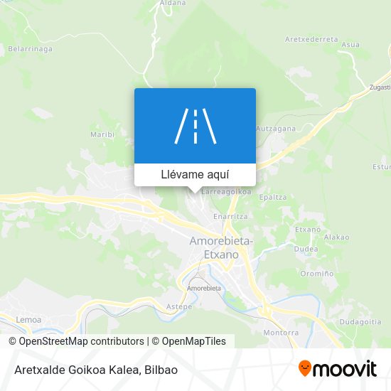 Mapa Aretxalde Goikoa Kalea