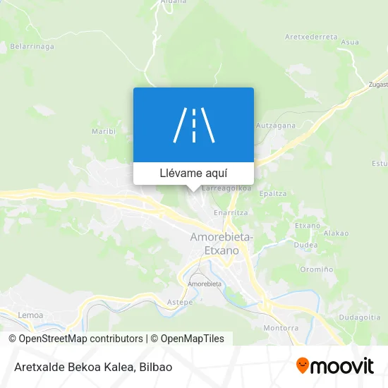 Mapa Aretxalde Bekoa Kalea