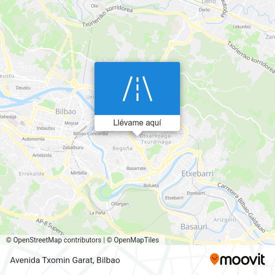 Mapa Avenida Txomin Garat