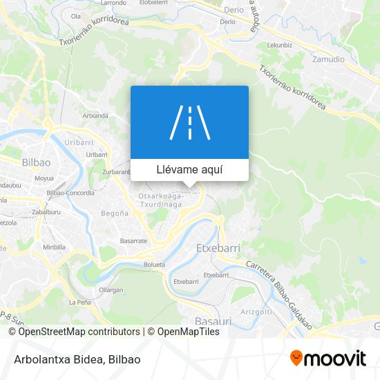 Mapa Arbolantxa Bidea