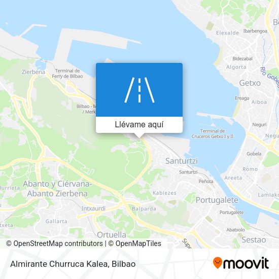 Mapa Almirante Churruca Kalea