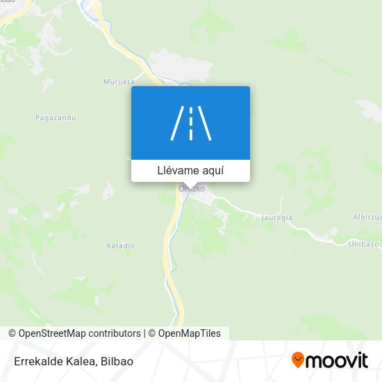 Mapa Errekalde Kalea