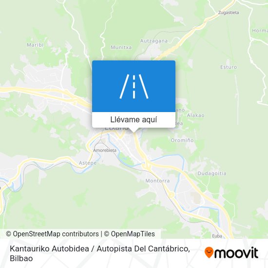 Mapa Kantauriko Autobidea / Autopista Del Cantábrico
