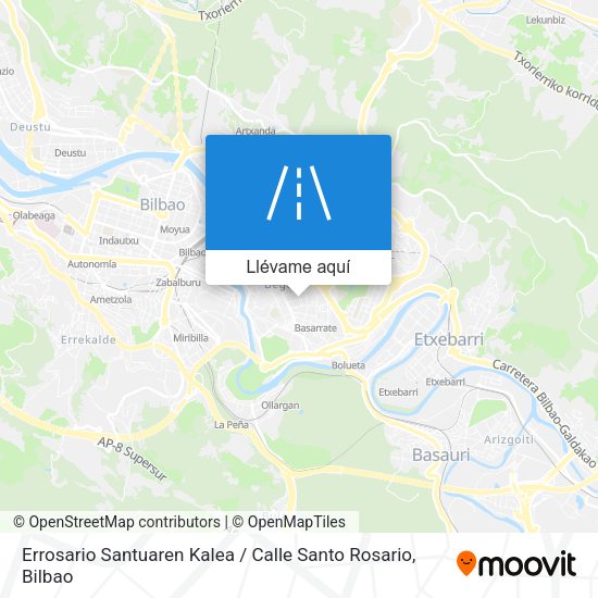 Mapa Errosario Santuaren Kalea / Calle Santo Rosario
