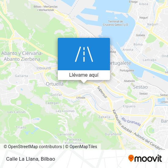 Mapa Calle La Llana