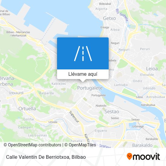 Mapa Calle Valentín De Berriotxoa