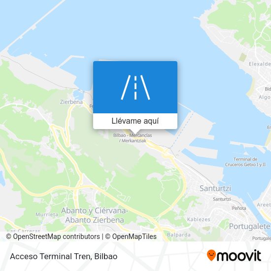 Mapa Acceso Terminal Tren