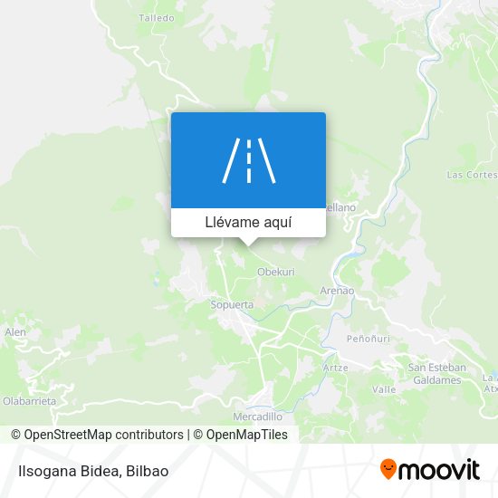 Mapa Ilsogana Bidea
