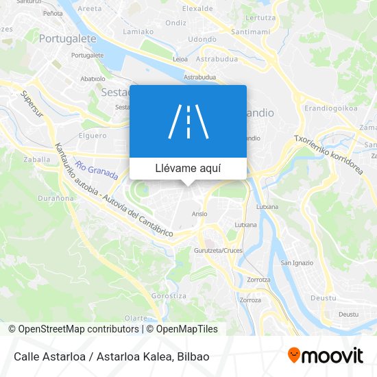 Mapa Calle Astarloa / Astarloa Kalea