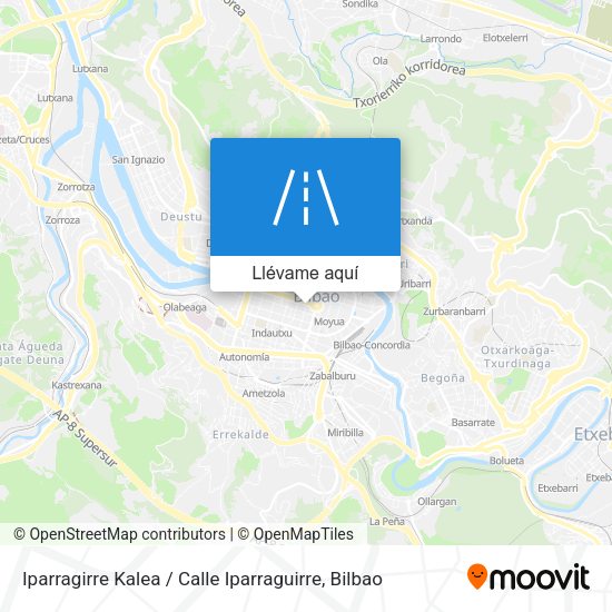 Mapa Iparragirre Kalea / Calle Iparraguirre