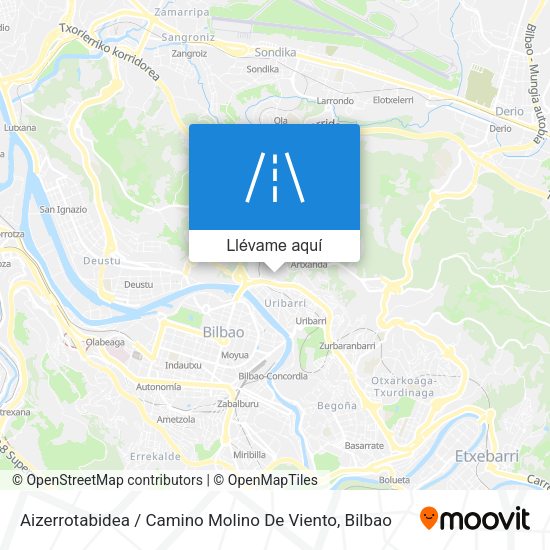 Mapa Aizerrotabidea / Camino Molino De Viento