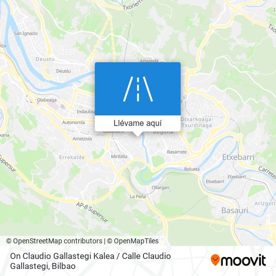 Mapa On Claudio Gallastegi Kalea / Calle Claudio Gallastegi