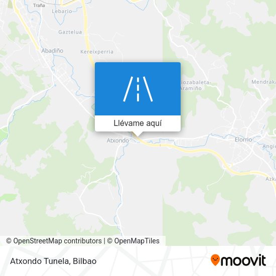Mapa Atxondo Tunela