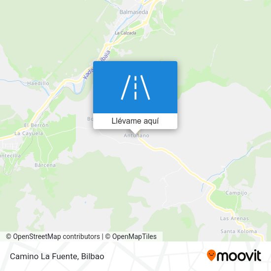 Mapa Camino La Fuente