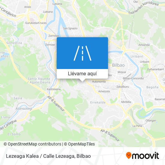 Mapa Lezeaga Kalea / Calle Lezeaga