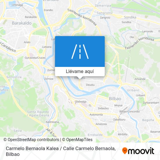 Mapa Carmelo Bernaola Kalea / Calle Carmelo Bernaola