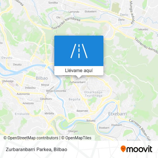 Mapa Zurbaranbarri Parkea