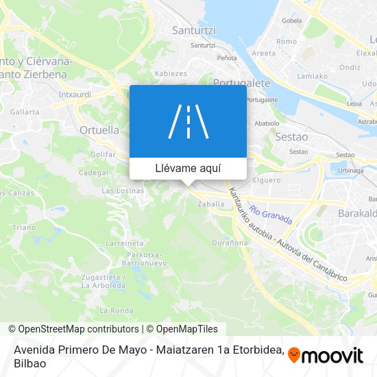 Mapa Avenida Primero De Mayo - Maiatzaren 1a Etorbidea