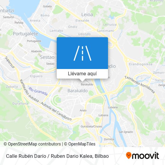 Mapa Calle Rubén Darío / Ruben Dario Kalea