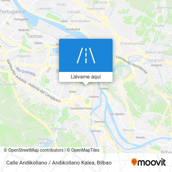 Mapa Calle Andikollano / Andikollano Kalea