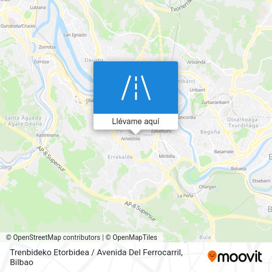 Mapa Trenbideko Etorbidea / Avenida Del Ferrocarril