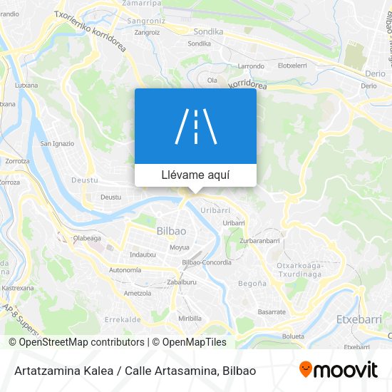 Mapa Artatzamina Kalea / Calle Artasamina