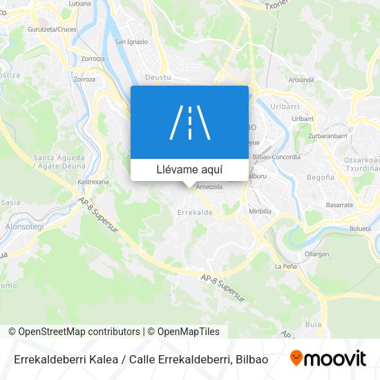 Mapa Errekaldeberri Kalea / Calle Errekaldeberri