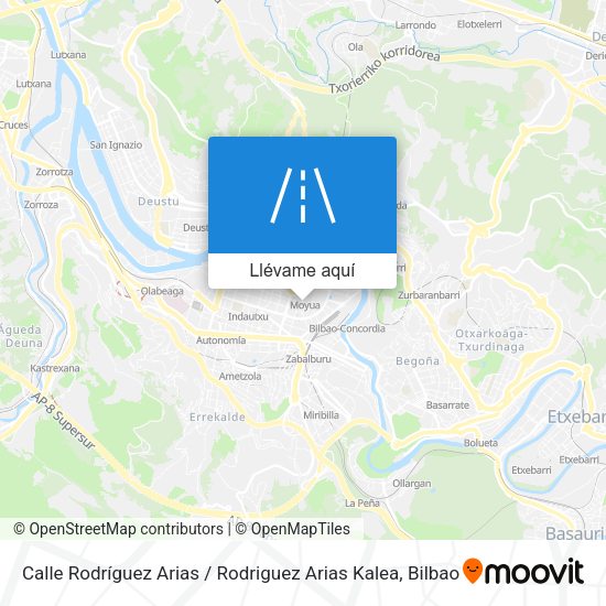 Mapa Calle Rodríguez Arias / Rodriguez Arias Kalea