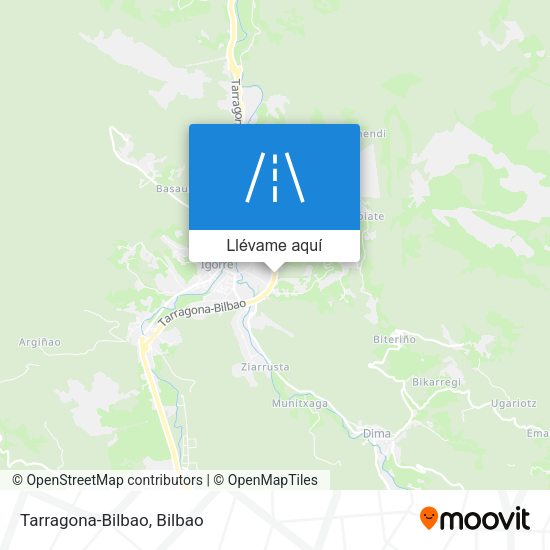 Mapa Tarragona-Bilbao