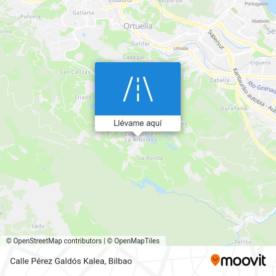 Mapa Calle Pérez Galdós Kalea