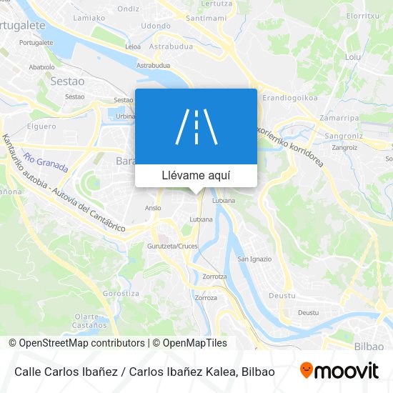 Mapa Calle Carlos Ibañez / Carlos Ibañez Kalea