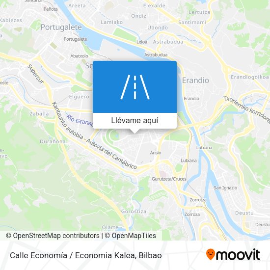 Mapa Calle Economía / Economia Kalea