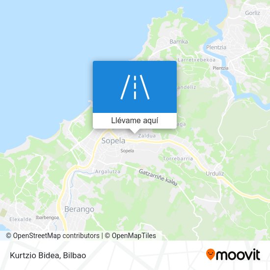 Mapa Kurtzio Bidea