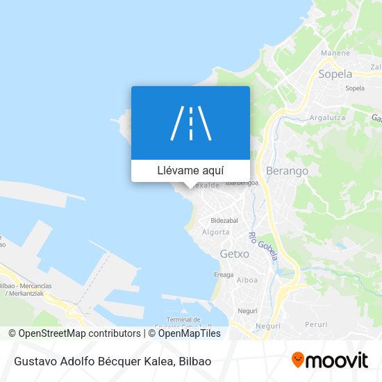 Mapa Gustavo Adolfo Bécquer Kalea