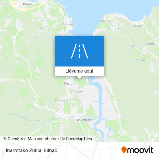 Mapa Ibarretako Zubia