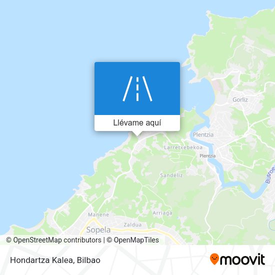 Mapa Hondartza Kalea